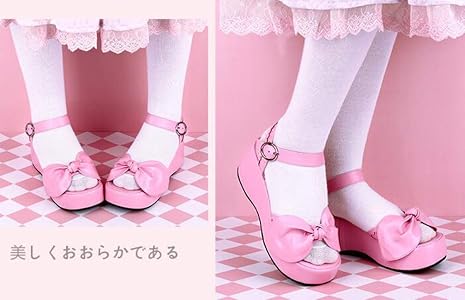 Amazon | [cnstone] 厚底サンダル ロリータ靴 レディース ロリータ